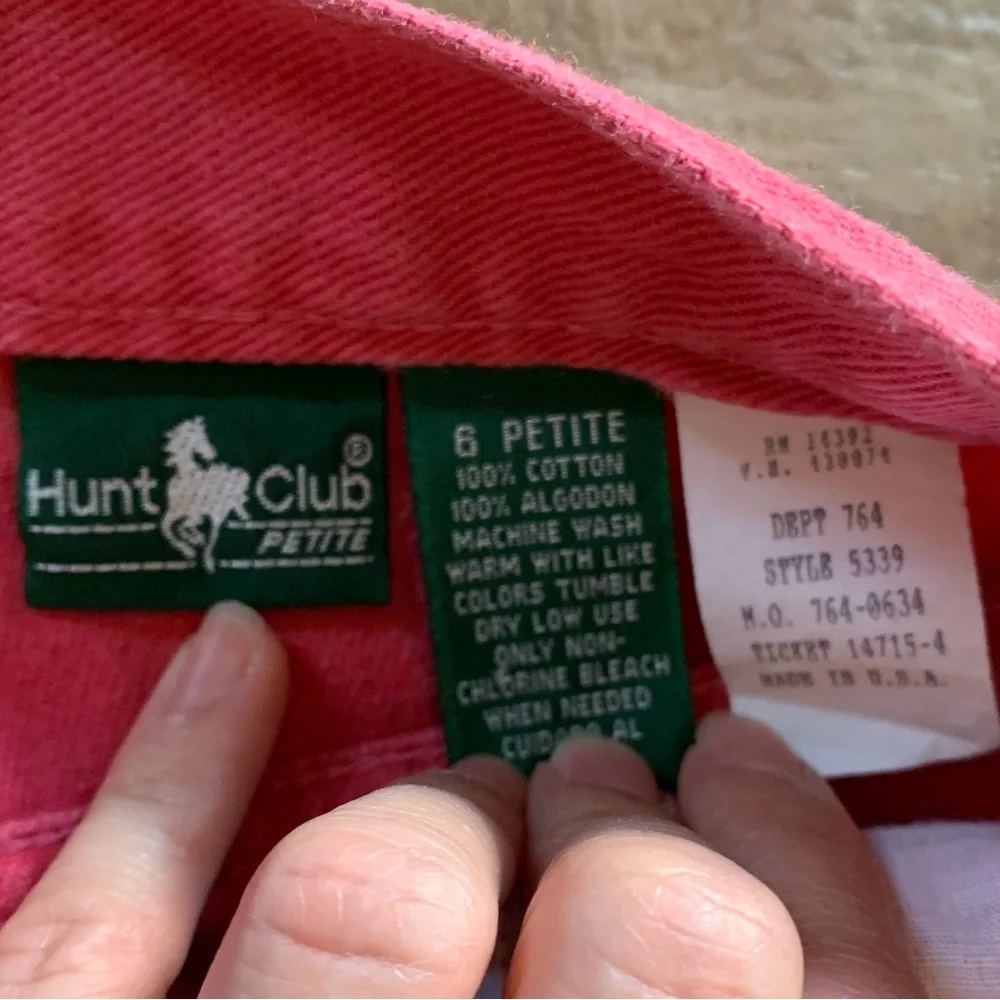 Vintage Hunt Club pink denim shorts - Picture 6 of 6